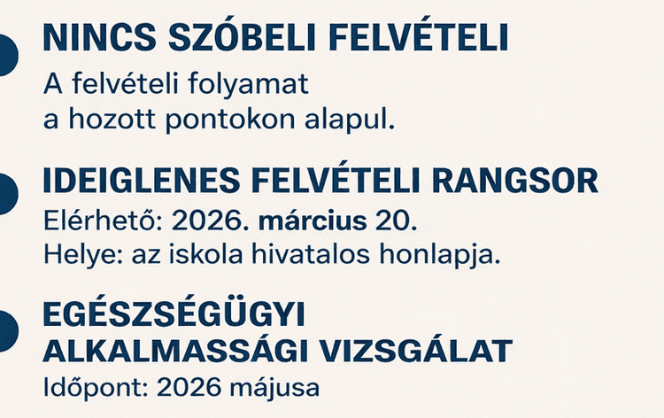 FELVÉTELI 2026!