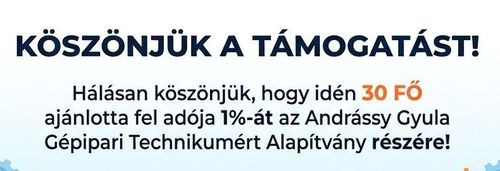 Köszönjük a támogtást!