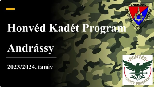 Andrássy-Honvéd Kadét Program 2023/2024.